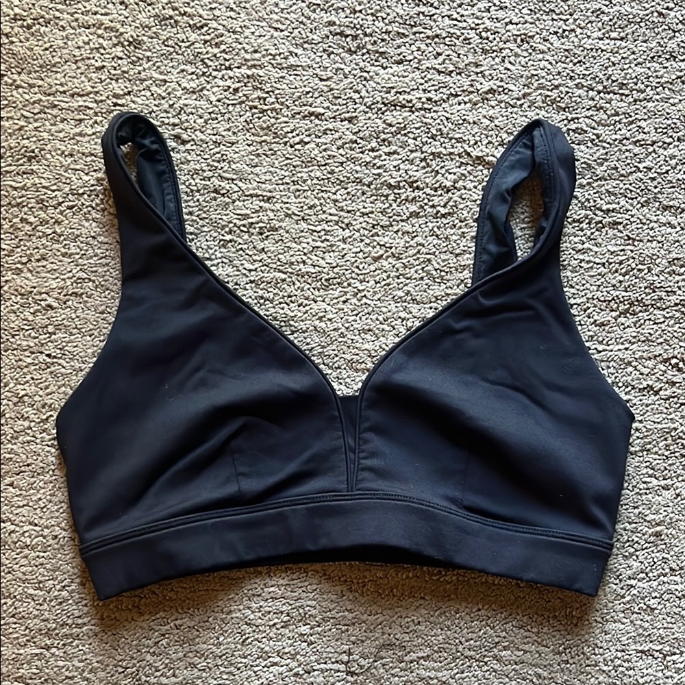 Womens Alo Yoga Black Sports Bra